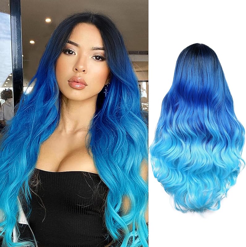 WIGER Women Mermaid Synthetic Cosplay